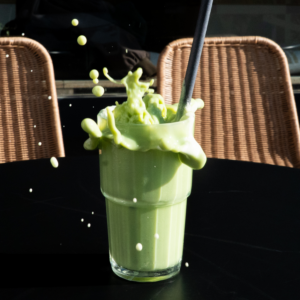 iced matcha latte frappe