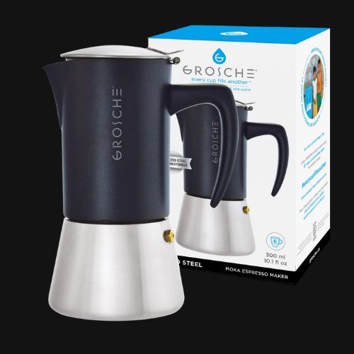 Grosche Milano Steel 300ml Espressokocher