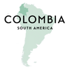 Kolumbianischer Aponte Kaffee-Filter aus Papier, ideal für frisch gebrühten Kaffee, zeigt das Colombia-Logo auf weißem Hintergrund