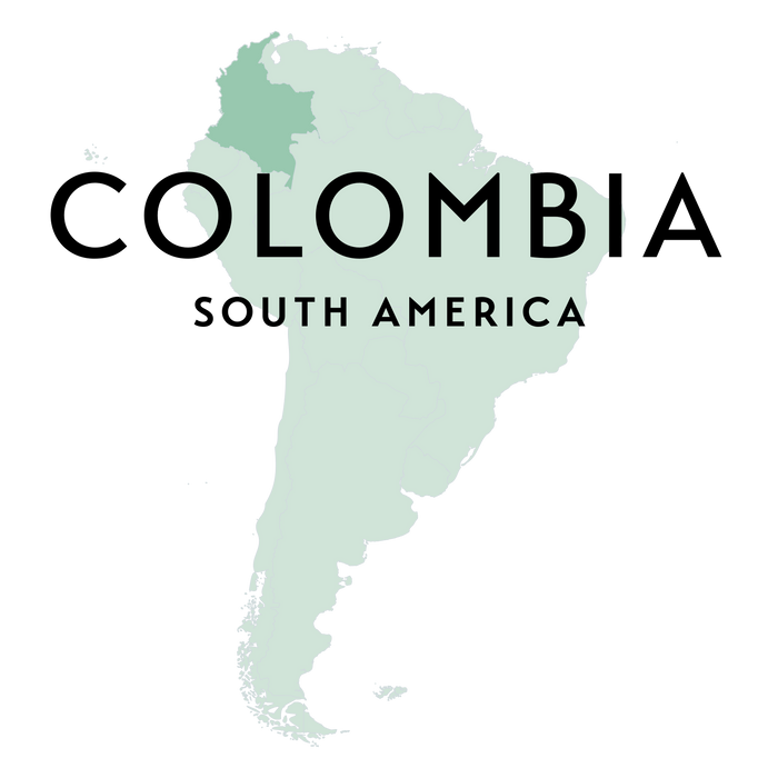 Kolumbianischer Aponte Kaffee-Filter aus Papier, ideal für frisch gebrühten Kaffee, zeigt das Colombia-Logo auf weißem Hintergrund