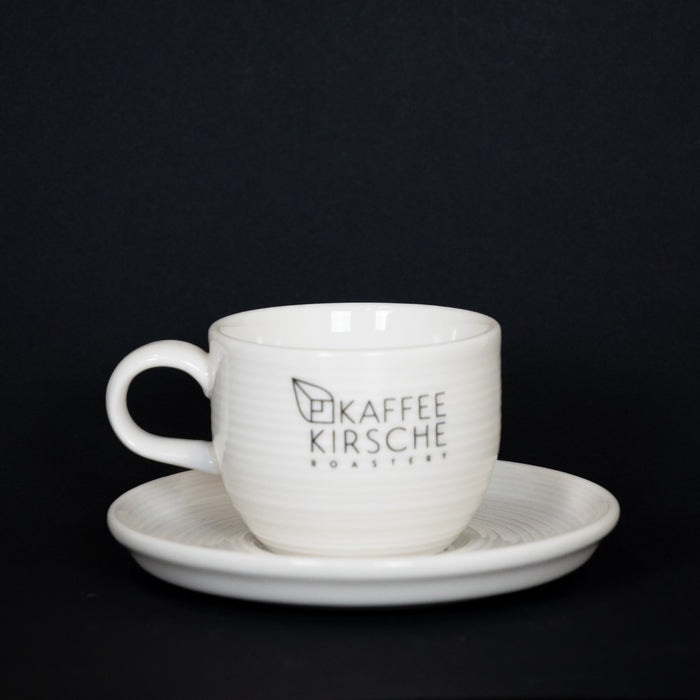Espressotasse und Unterteller - Kaffeekirsche Roastery Edition