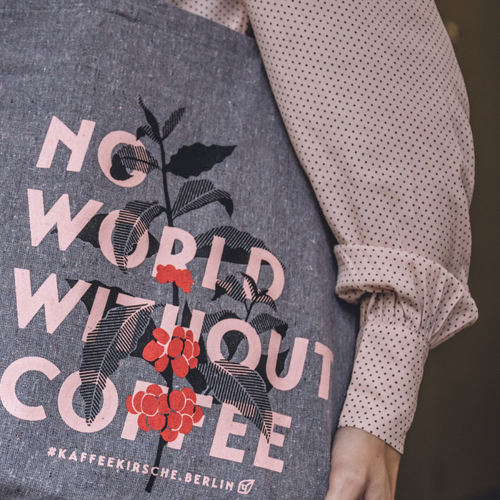 Tasche "No World Without Coffee"