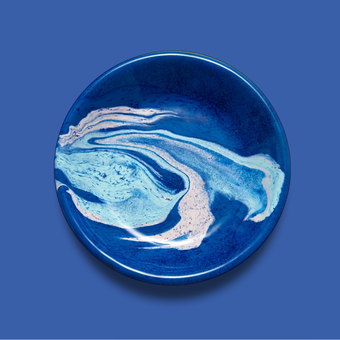 Cookie Teller Emaille "New Marble – Cobalt" 12 cm