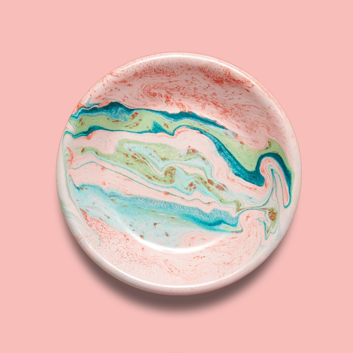 Cookie Teller Emaille "New Marble – Blush" 12 cm